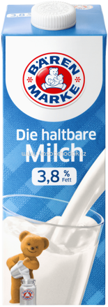 Bärenmarke Die haltbare Alpenmilch 3,8% Fett, 1l