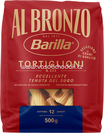 Barilla Al Bronzo Tortiglioni, 500g
