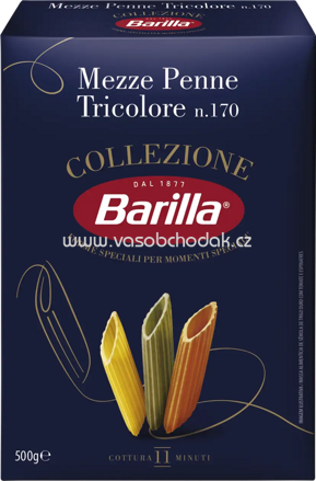 Barilla Pasta La Collezione Mezze Penne Tricolore, 500g