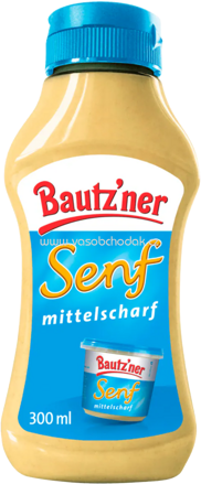 Bautz'ner Senf mittelscharf Squeeze, 300 ml