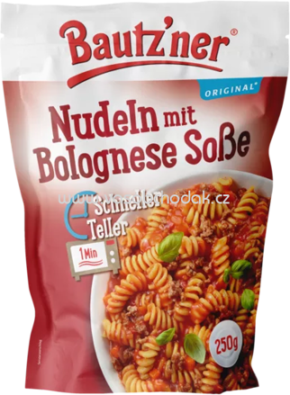 Bautz'ner Schneller Teller – Nudeln mit Bolognese Soße, 250g