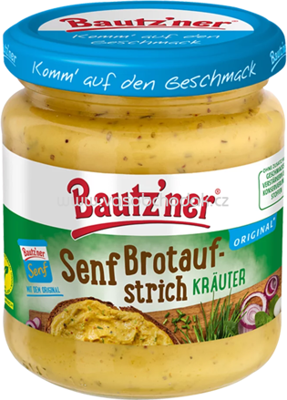 Bautz'ner Senf-Brotaufstrich Kräuter, 200 ml