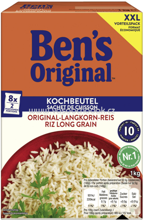 Ben's Original XXL Kochbeutel Original Langkorn Reis, 10 Minuten, 1kg