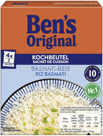 Ben's Original Kochbeutel Basmati Reis, 10 Minuten, 500g