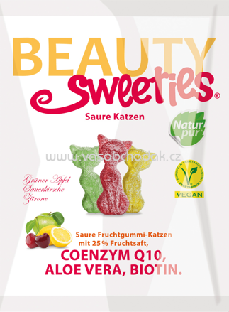 Beauty Sweeties Fruchtgummi Saure Katzen, 125 g