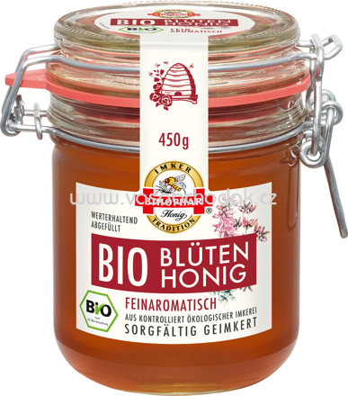 Bihophar Bio Blüten Honig flüssig, 450g