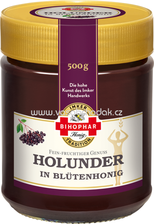 Bihophar Holunder in Blütenhonig, 500g