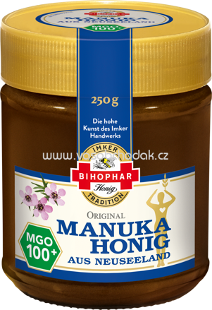 Bihophar Manuka Honig aus Neuseeland MGO 100+, 250g
