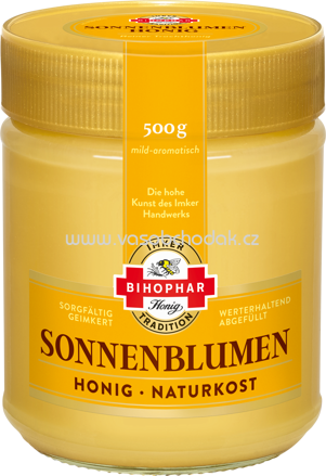 Bihophar Sonnenblumen Honig, 500g