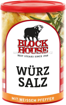 Block House Würz Salz mit Weissem Pfeffer, 500g