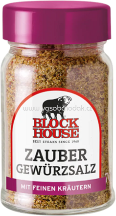 Block House Zauber Gewürzsalz mit feinem Kräutern, Glas, 70g