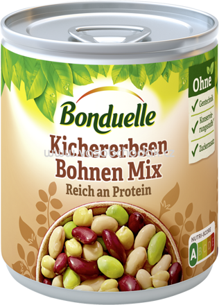 Bonduelle Kichererbsen Bohnen Mix Reich an Protein, 150g