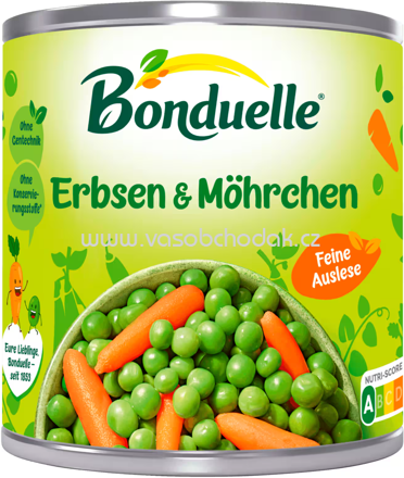 Bonduelle Erbsen mit Möhrchen Feine Auslese, 400g
