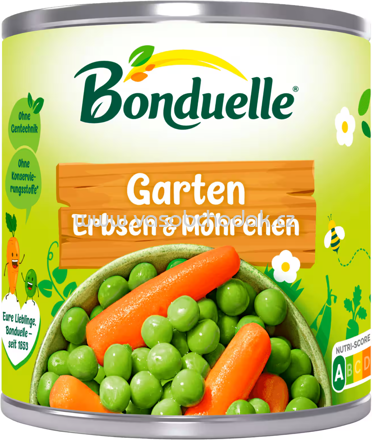 Bonduelle Garten Erbsen mit Möhrchen, 400g