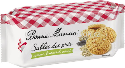 Bonne Maman Sablés des prés sésame, tournesol, pavot, 150g