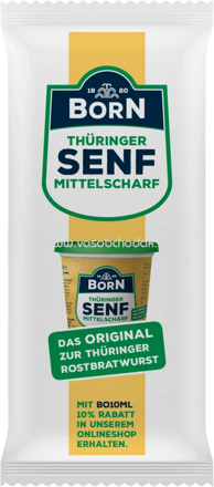 Born Thüringer Senf Mittelscharf, 150x10 ml