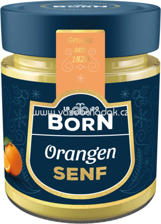Born Orangen Senf, 125 ml