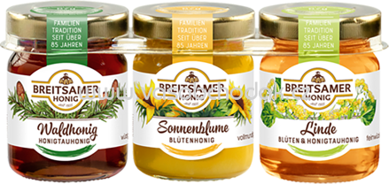Breitsamer Honig Dreierlei, 3x67g