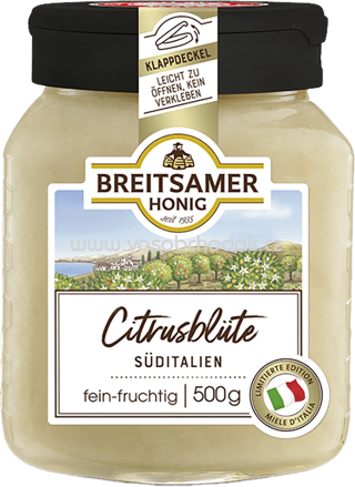 Breitsamer Honig Citrusblüte aus Süditalien, cremig, 500g