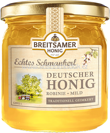 Breitsamer Honig Echtes Schmankerl Deutscher Honig Robinie Mild, 500g