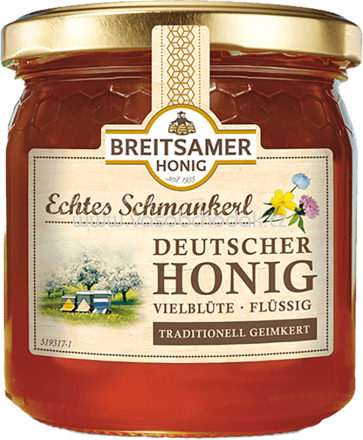 Breitsamer Honig Echtes Schmankerl Deutscher Honig Vielblüte, 500g