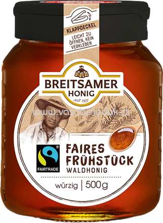 Breitsamer Honig Faires Frühstück Waldhonig, 500g
