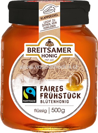 Breitsamer Honig Faires Frühstück Blütenhonig, flüssig, 500g