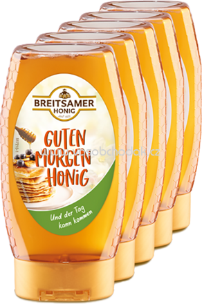 Breitsamer Honig Guten Morken Honig, flüssig, spenderflasche, 5x350g