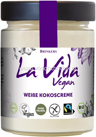 Brinkers La Vida Vegan Weiße Kokoscreme, 270g