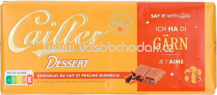 Cailler Dessert Gianduja Praliné-Milchschokolade, 100g