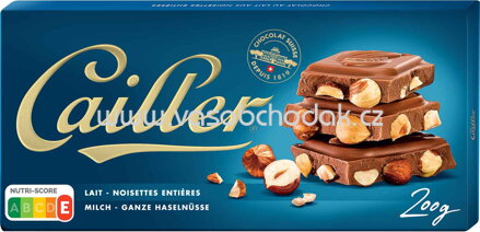 Cailler Milch Ganze Haselnüsse, 200g