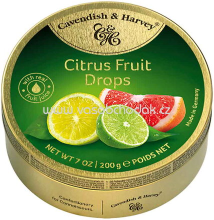 Cavendish & Harvey Citrus Fruit Drops, 200g