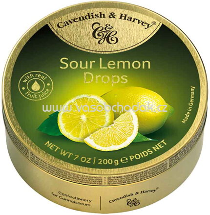 Cavendish & Harvey Sour Lemon Drops, 200g