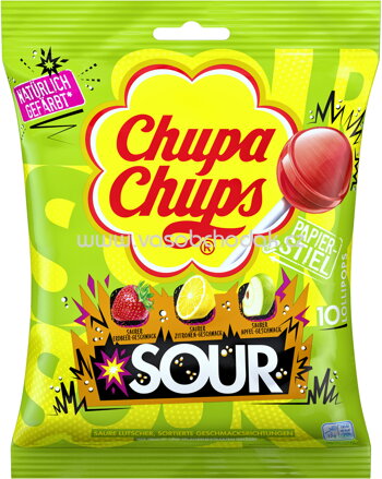 Chupa Chups Sour, 10 St, 120g