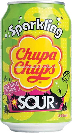 Chupa Chups Sparkling Green Apple Sour, 345 ml