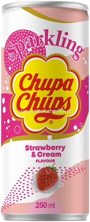 Chupa Chups Sparkling Strawberry & Cream, 250 ml