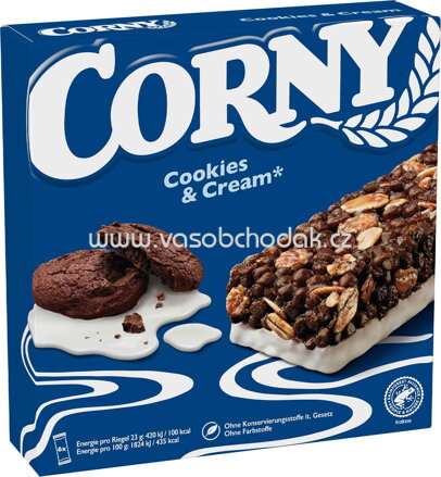 Corny Classic Cookies & Cream, 6x23g