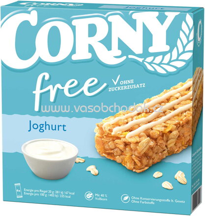 Corny Free Joghurt, 6x20g