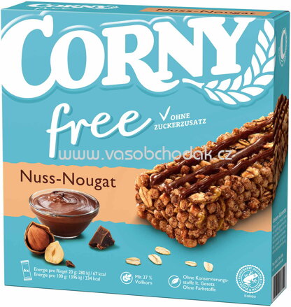 Corny Free Nuss Nougat, 6x20g