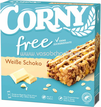 Corny Free Weiße Schoko, 6x20g