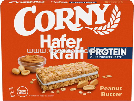 Corny Haferkraft Protein Peanut Butter, 3x40g