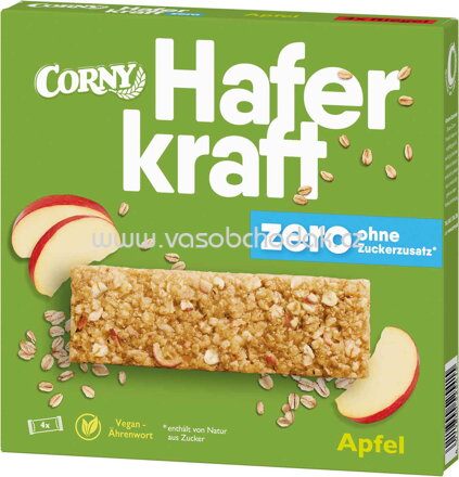 Corny Haferkraft Zero Apfel, 4x35g, 140g