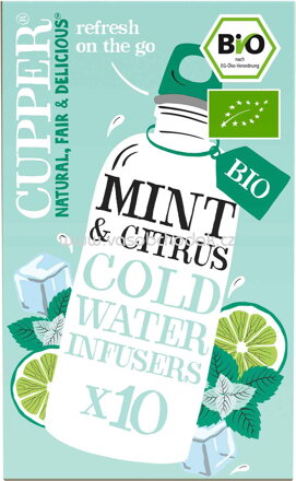 Cupper Cold Water Infusers Mint & Citrus Bio, 10 Beutel