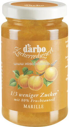 d'arbo Zuckerreduziert Konfitüre Marille, 250g
