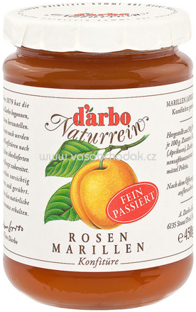 d'arbo Rosen Marillen Konfitüre fein passiert, 450g