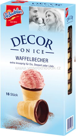 DeBeukelaer Decor on Ice Waffelbecher, 16 St, 60g