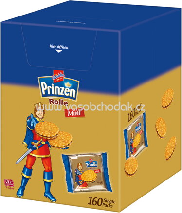 DeBeukelaer Prinzen Rolle Minis Schoko, 160 St, 1,2 kg
