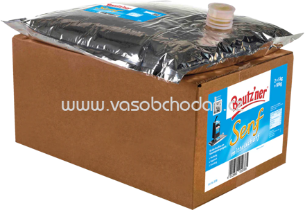 Bautz'ner Beutel für Saucenspender - Senf mittelscharf, 2x5 kg, 10 kg