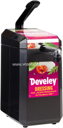 Develey Dispenser mit Etikett "Develey Balsamico Dressing" für 5 kg Dispenserbeutel, 1 St