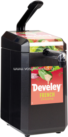 Develey Dispenser mit Etikett "Develey French Dressing" für 5 kg Dispenserbeutel, 1 St